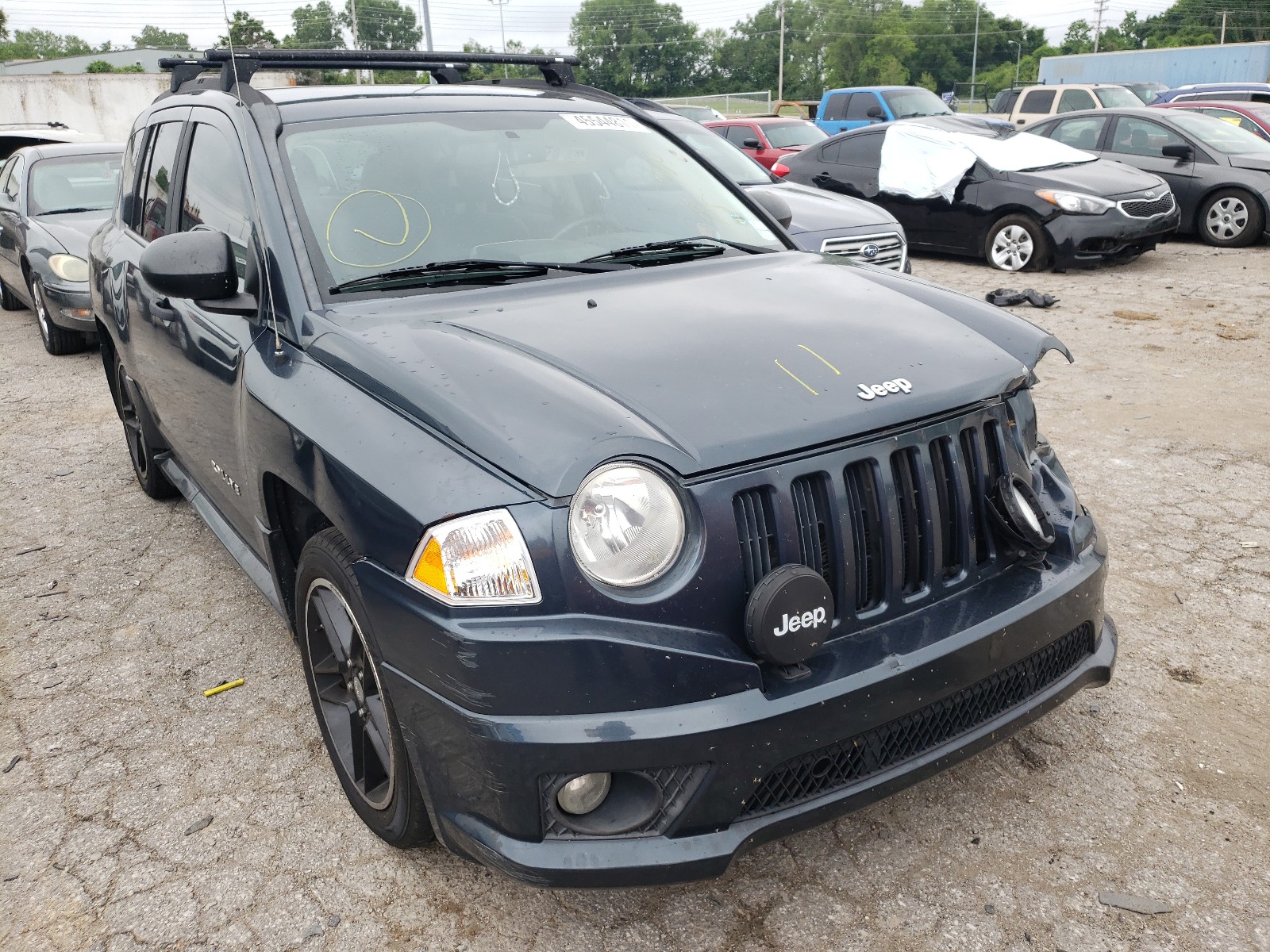 2008 JEEP COMPASS SPORT BLUE 1J8FF47W08D600847